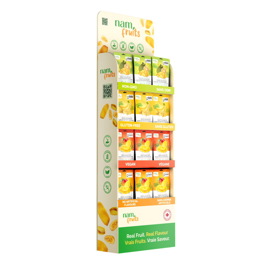 Nam Fruits retail display
