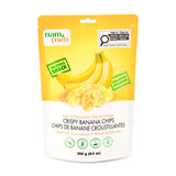 Nam Fruits Crispy Banana Chips 240 g resealable pouch, front