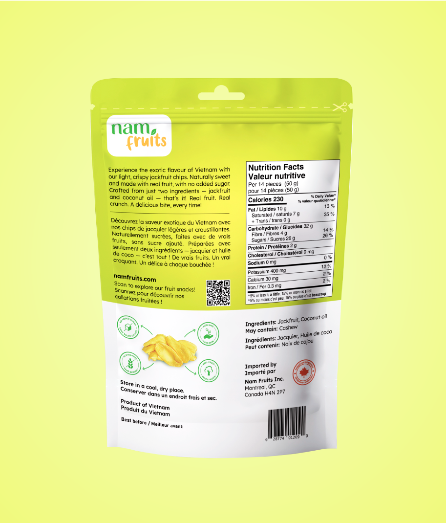 Jackfruit Chips (back)